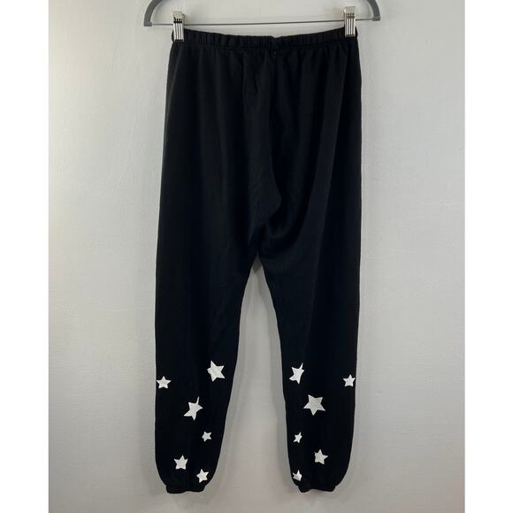 SPIRITUAL GANGSTER Stars Fave Black Sweatpant Cotton Blend Elastic Waist Size S - Picture 4 of 7